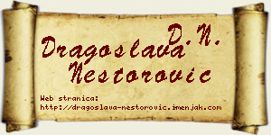 Dragoslava Nestorović vizit kartica